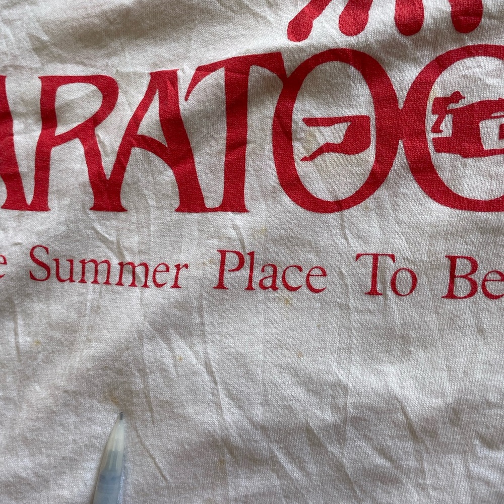 Vintage 90s Saratoga horse race track shirt - Picture 3 of 8